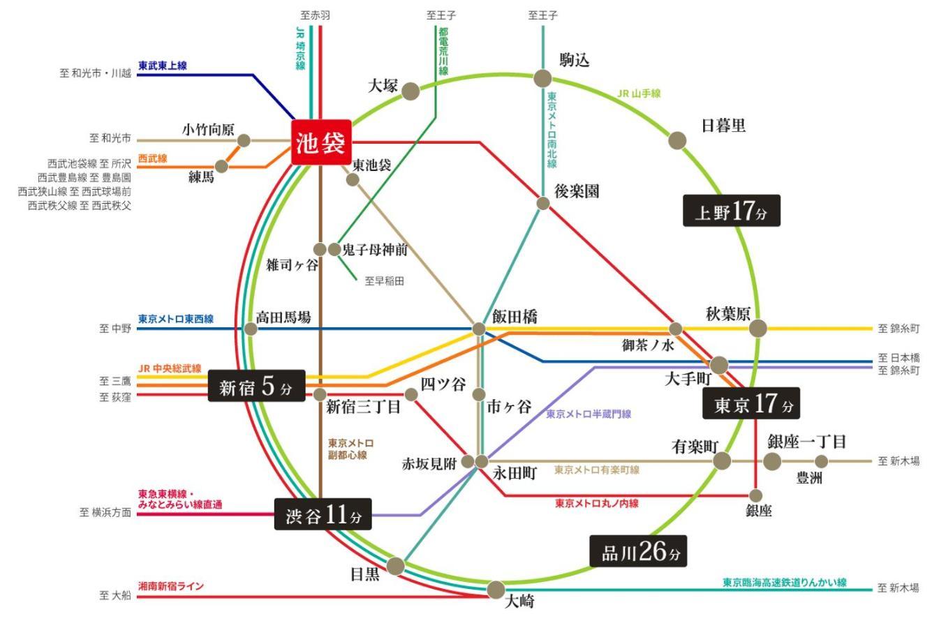Tokiwa 10 Building 6Min Walk From Ikebukuro Station Direct Access To The Airport Appartement Tokio Buitenkant foto
